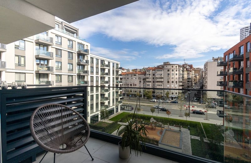 Rental of a bright 3-room apartment, 77 m², BW Eterna, Belgrade Waterfront, Belgrade, Serbia